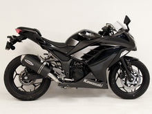 Hindle Kawasaki Ninja 250 (08-12) with Evolution Carbon Fiber Muffler w/ Carbon Tip