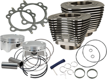 S&S CYCLE 107" Big Bore Cylinder Kit - Wrinkle Black - Twin Cam 910-0500