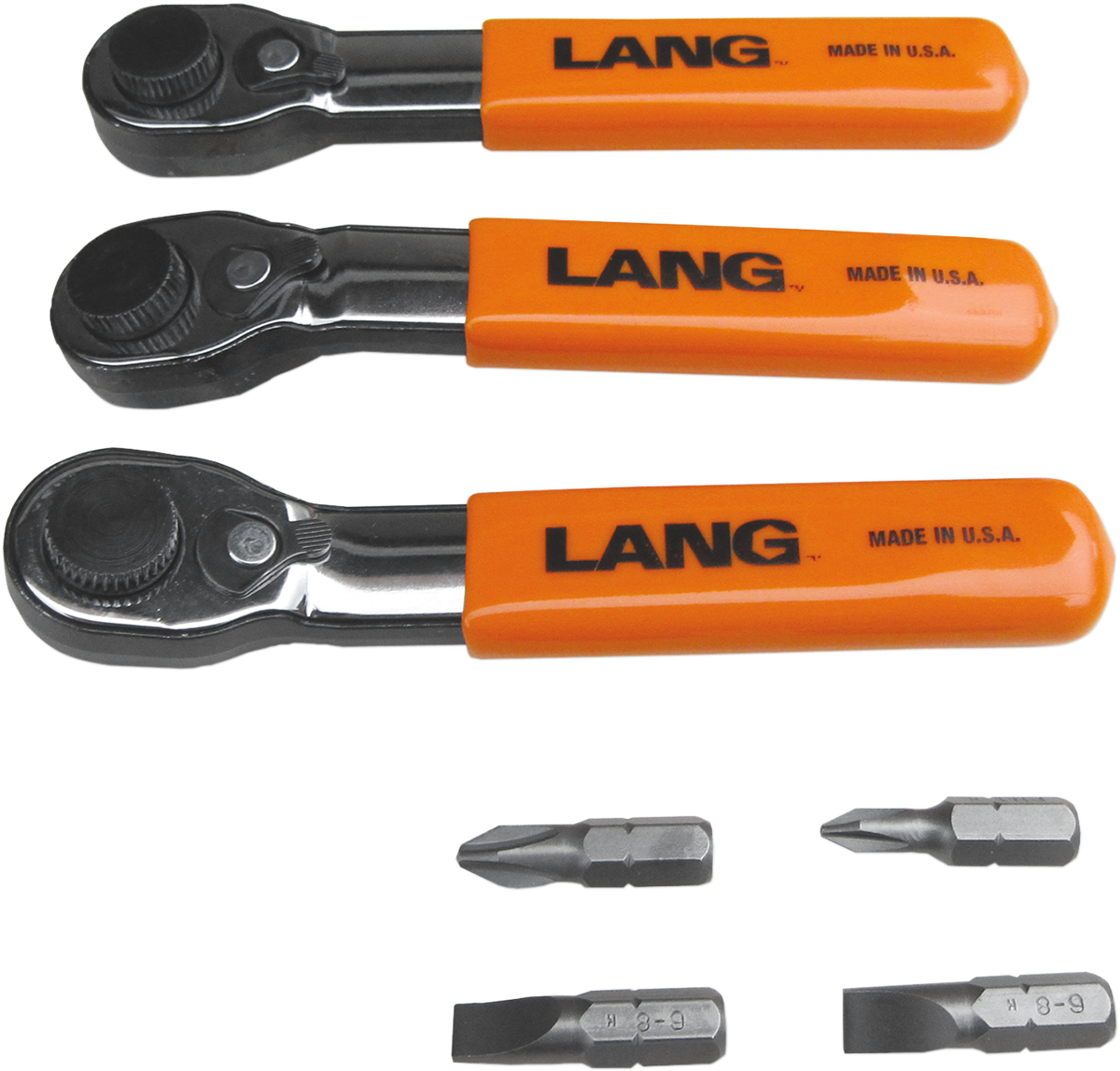 LANG TOOLS Fine-Tooth Wrenches with Bits - Set 5220
