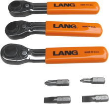 LANG TOOLS Fine-Tooth Wrenches with Bits - Set 5220