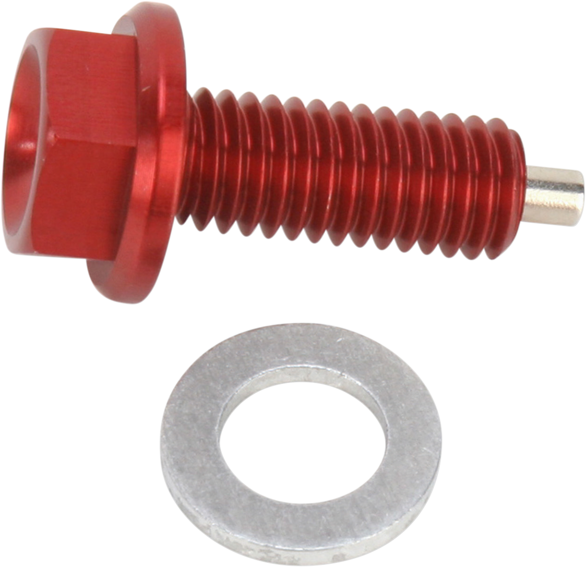 MOOSE OFFROAD Magnetic Drain Plug - Red - Honda DP129