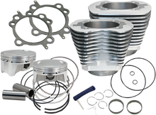 S&S CYCLE 4" Big Bore Bolt-In Sidewinder® Cylinder Kit - 100" - Silver 910-0642