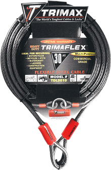 TRIMAX Cable Lock - Dual Loop - 30' TDL3010