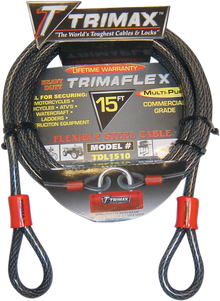 TRIMAX Cable Lock - Dual Loop - 15' TDL1510