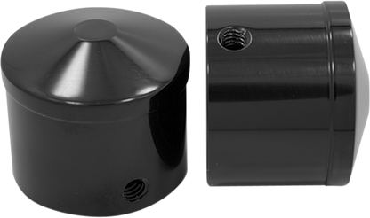 AVON GRIPS Front Axle Nut Cover - Black - Air Cushion - 1" AXL-AIR-ANO