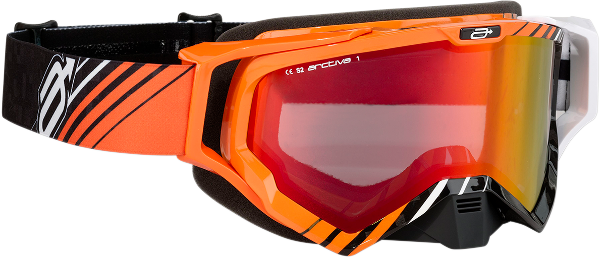 ARCTIVA Vibe Goggle - Black/Orange/White - Red Lens 2601-2350