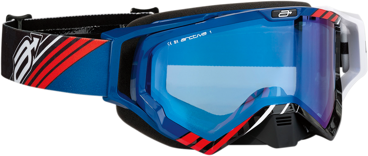 ARCTIVA Vibe Goggle - Black/Blue/Red - Blue Lens 2601-2351
