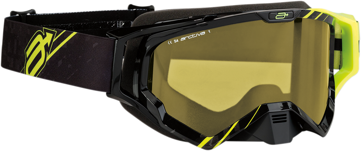 ARCTIVA Vibe Goggle - Black/Hi-Viz Yellow - Yellow Lens 2601-2353