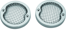 Kuryakyn Mesh Turn Signal Bezels 3-1/4in Chrome