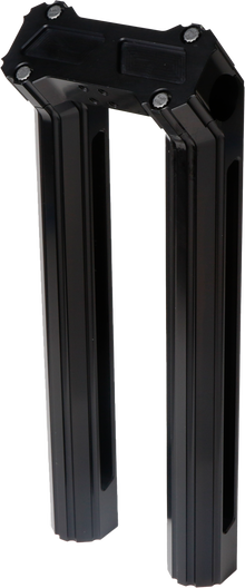 H/D Billet Risers 12" Black Kickback