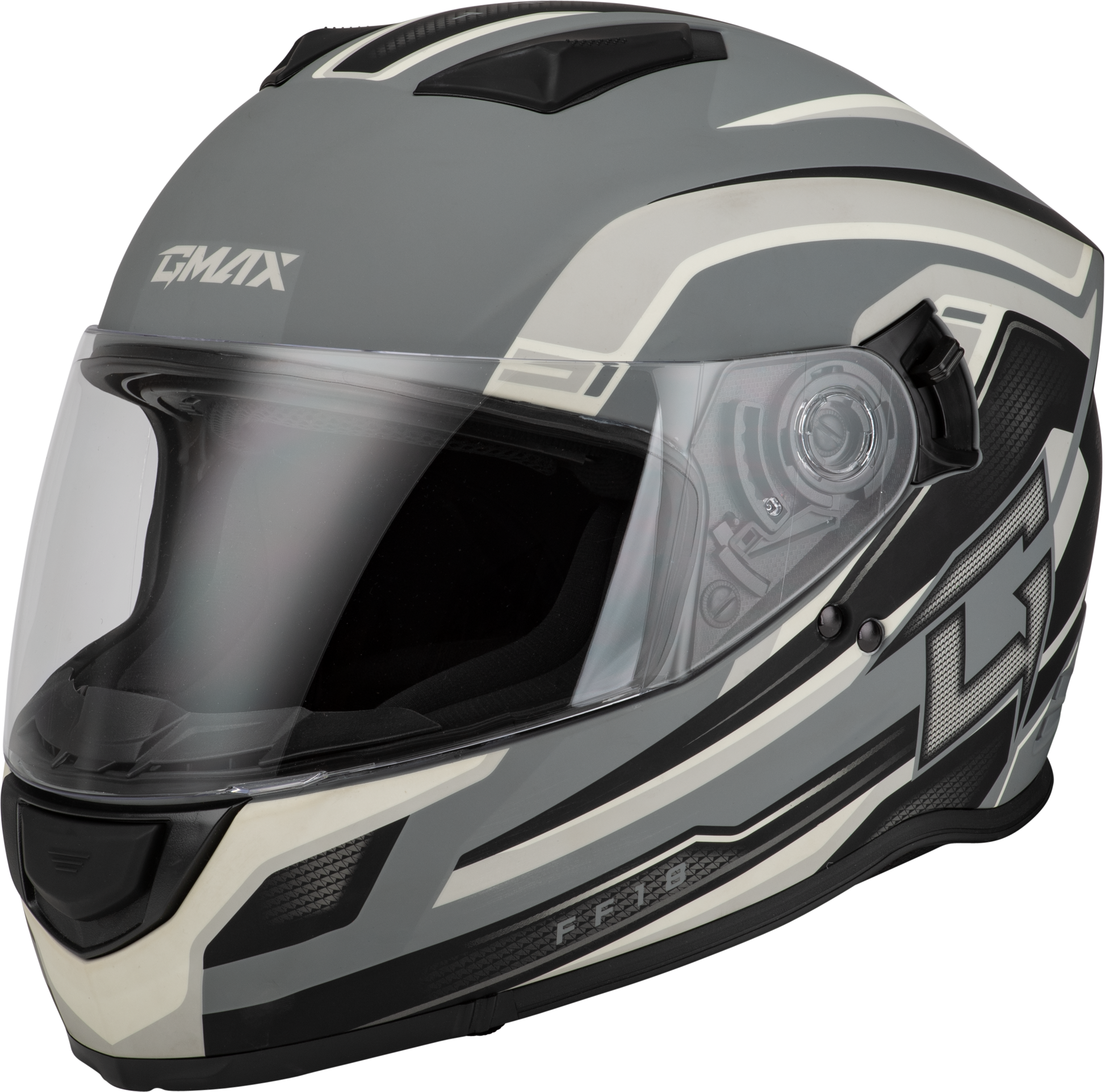 Ff 18 Drift Helmet Matte Grey/Silver/Black Md