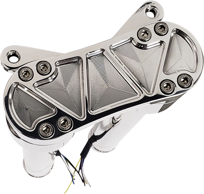 ACCUTRONIX Bandit Risers - Threaded - 10" - Gauge Mount - Chrome HR2210-MC
