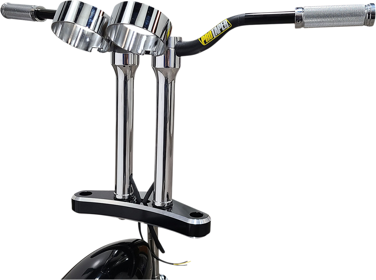 ACCUTRONIX Bandit Risers - Threaded - 10" - Gauge Mount - Chrome HR2210-MC