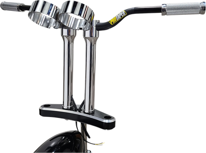 ACCUTRONIX Bandit Risers - Threaded - 10" - Gauge Mount - Chrome HR2210-MC