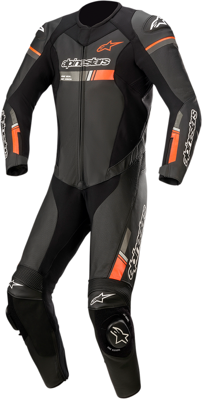 ALPINESTARS GP Force Chaser 1-Piece Leather Suit - Black/Red Fluo - US 38 / EU 48 3150321-1030-48