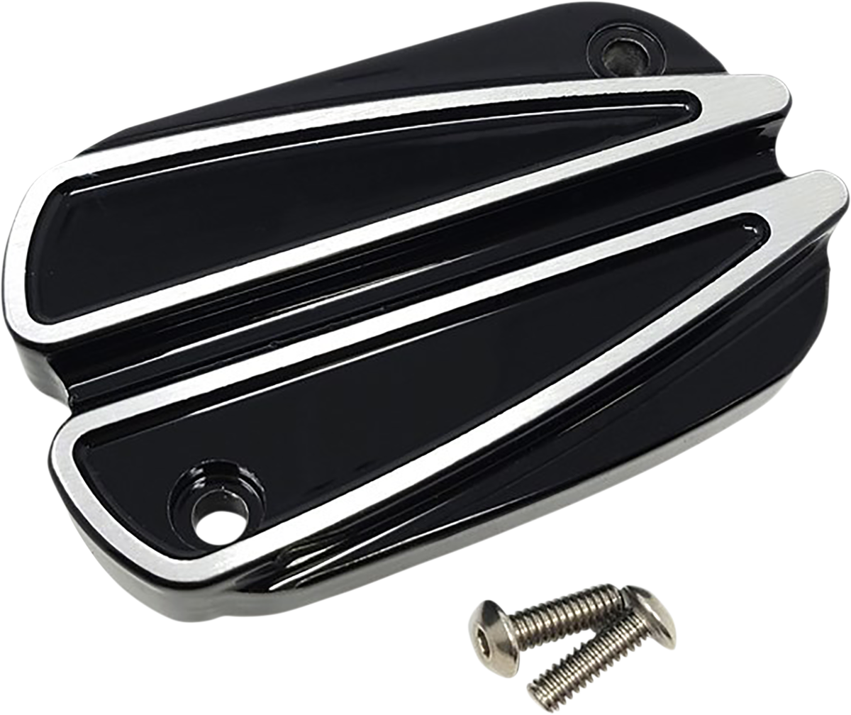 COVINGTONS Master Cylinder Cover - Brake - Front - Ripper - Black C1876-B