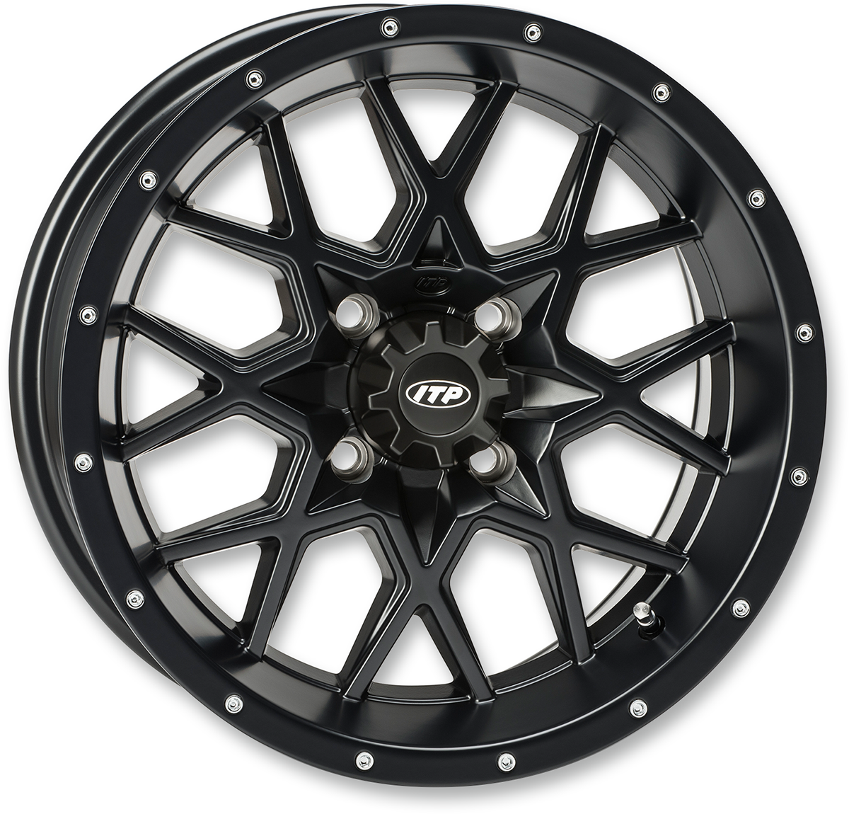 ITP Wheel - Hurricane - Front/Rear - Black Machined - 18x6.5 - 4/156 - 4+2.5 (+10 mm) 1822516546B