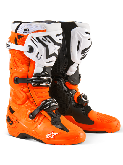 Tech 10 Enduro Boots Orange Fluo/Black/White 12