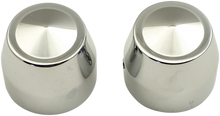 ACCUTRONIX Axle Caps - Elite - Chrome - 25 mm - Pair TAC102-EC