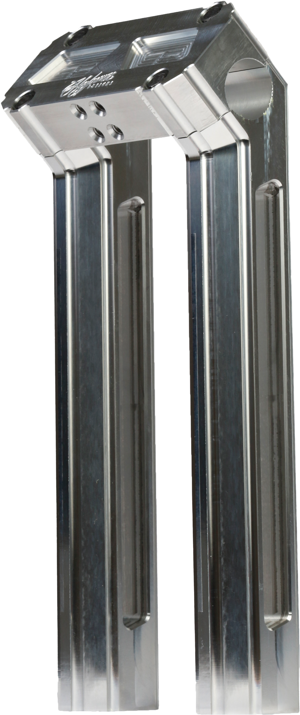 H/D Billet Risers 10" Raw Kickback