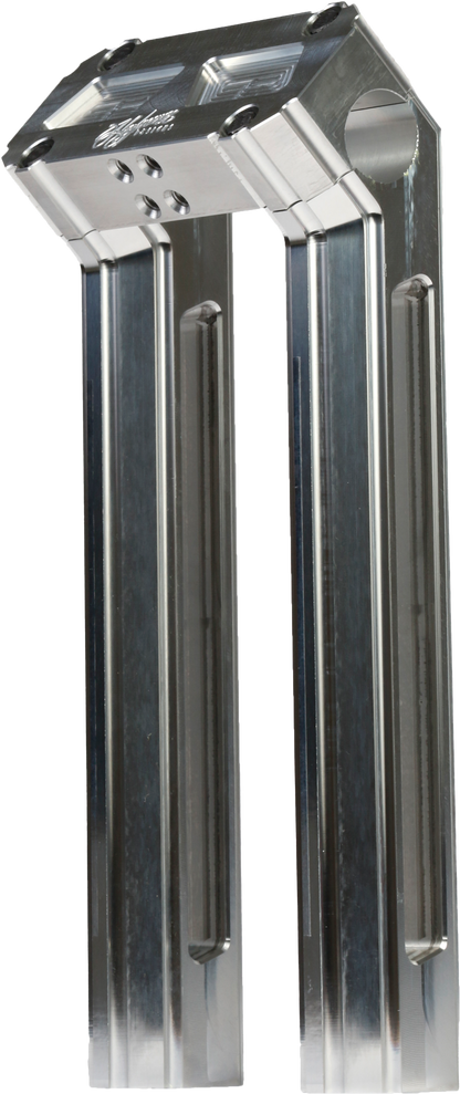 H/D Billet Risers 10" Raw Kickback