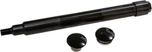 KLOCK WERKS Axle Kit - Flush Mount - Front - Black w/Black End Caps KWS-01-0611