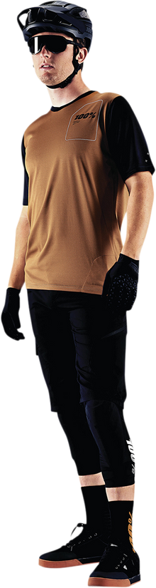 100% Ridecamp Short-Sleeve Jersey - Terracotta/Black - Medium 40027-00016