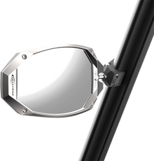 SEIZMIK Mirrors - Photon - Side View - Oval - Black/Silver - Polaris Pro Fit/Can Am Profiled ROPS - Pair 56-18109