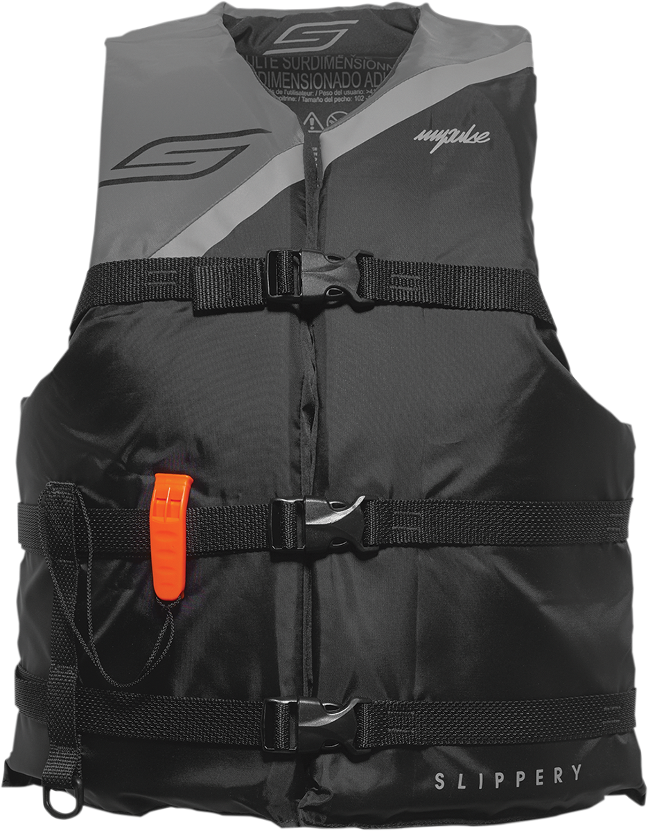 SLIPPERY Impulse Vest - Black/Charcoal - One Size 103014-70100421