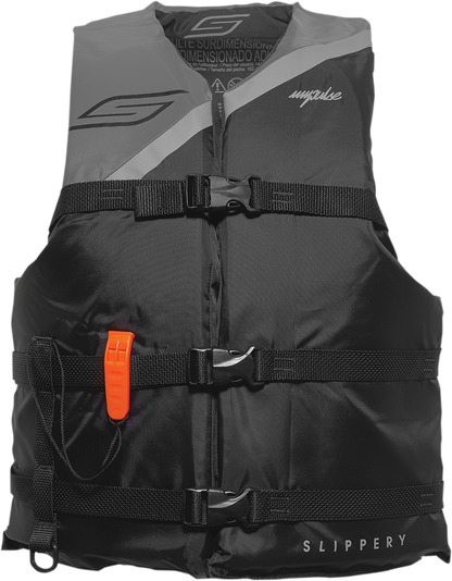 SLIPPERY Impulse Vest - Black/Charcoal - Super L 103014-70100521