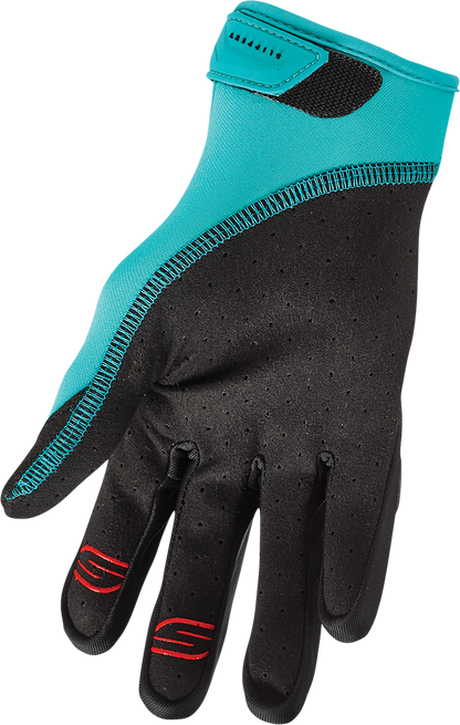 SLIPPERY Circuit Gloves - Black/Aqua - Large 3260-0435