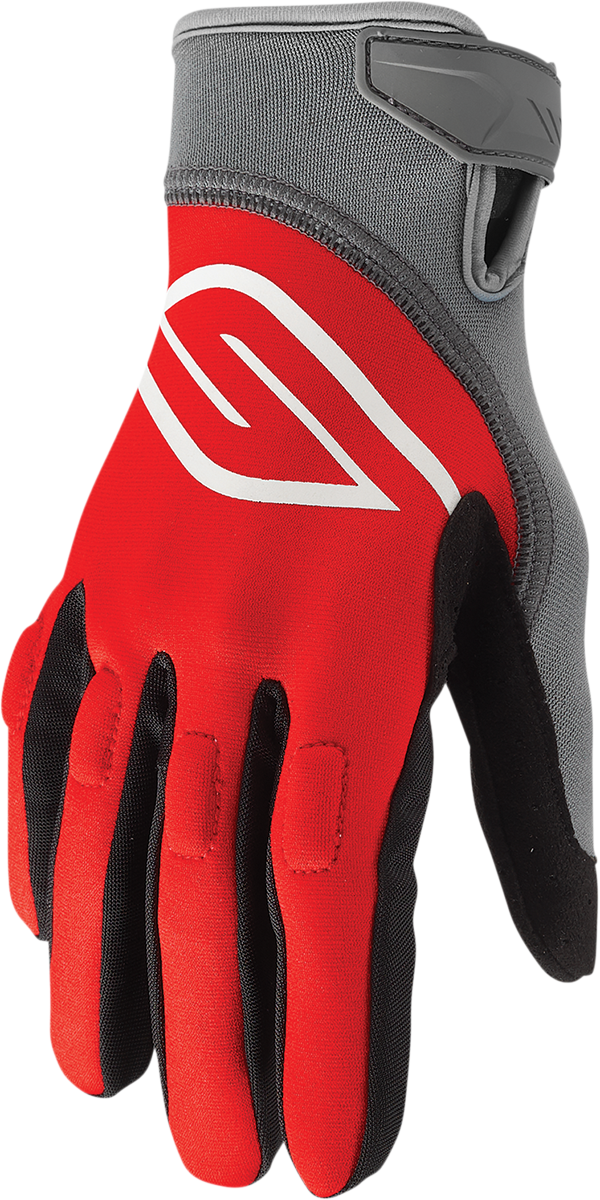 SLIPPERY Circuit Gloves - Red/Charcoal - 2XL 3260-0431