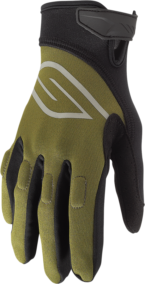 SLIPPERY Circuit Gloves - Olive/Black - XL 3260-0442