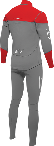 SLIPPERY Breaker Wetsuit and Jacket - Charcoal/Red - 2XL 3201-0286