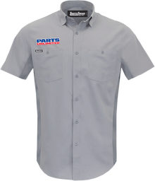 THROTTLE THREADS Parts Unlimited Vented Shop Shirt - Gray - XL PSU37ST26GYXL