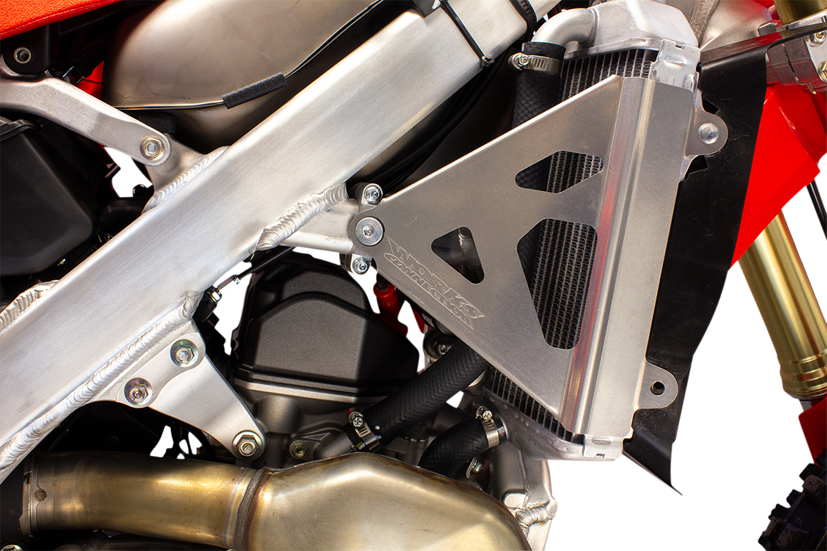 WORKS CONNECTION Radiator Brace Set - Silver - Honda 18-710