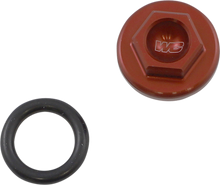 WORKS CONNECTION Oil Filler Plug - Red - Honda 24-077