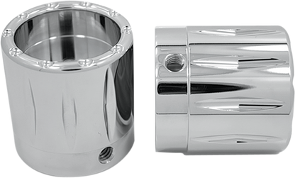 AVON GRIPS Front Axle Nut Cover - Chrome - Rival - 1" AXL-RIV-CH