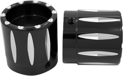 AVON GRIPS Front Axle Nut Cover - Black - Rival - 1" AXL-RIV-ANO