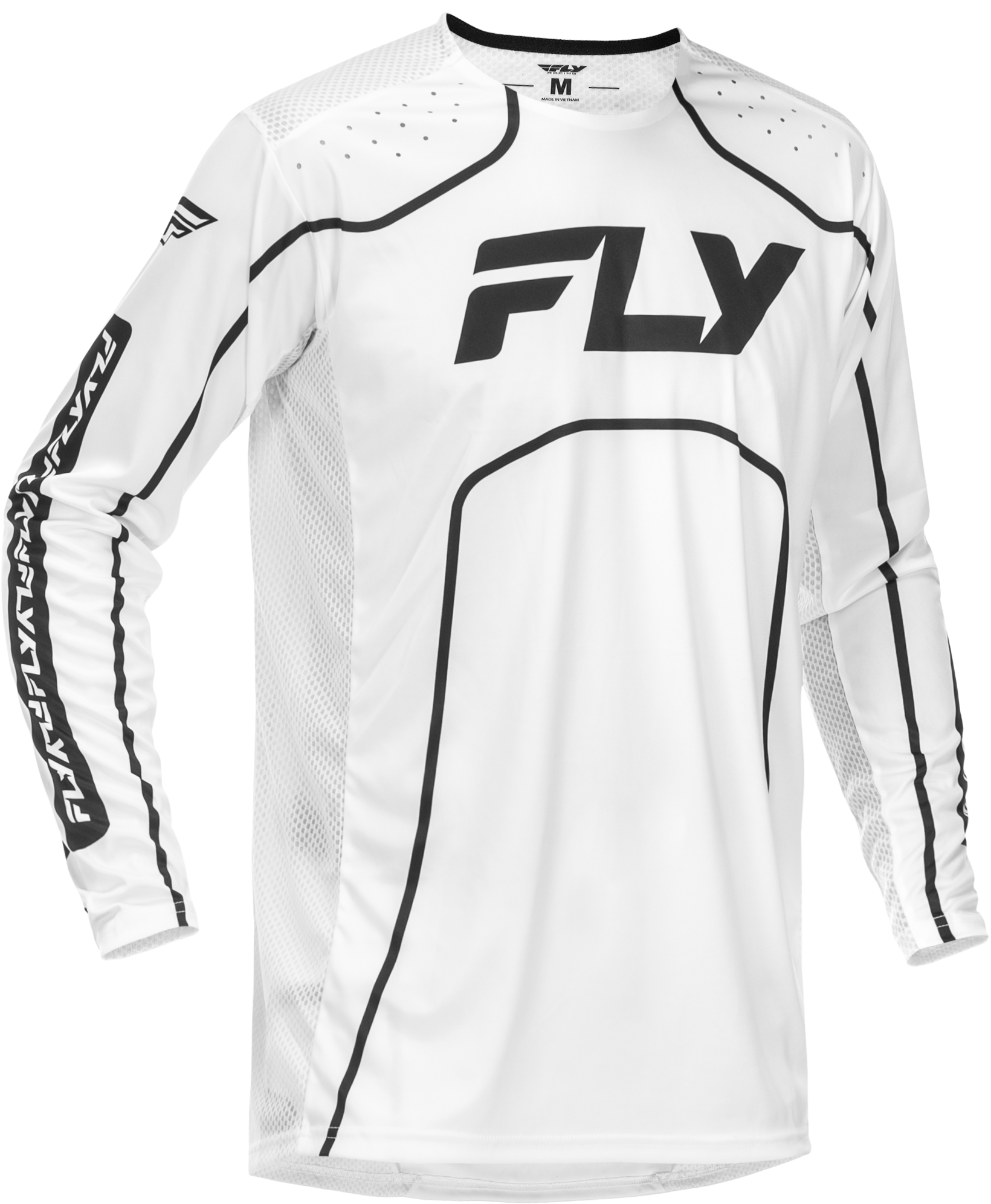 Rayce Bicycle Jersey White/Black Lg