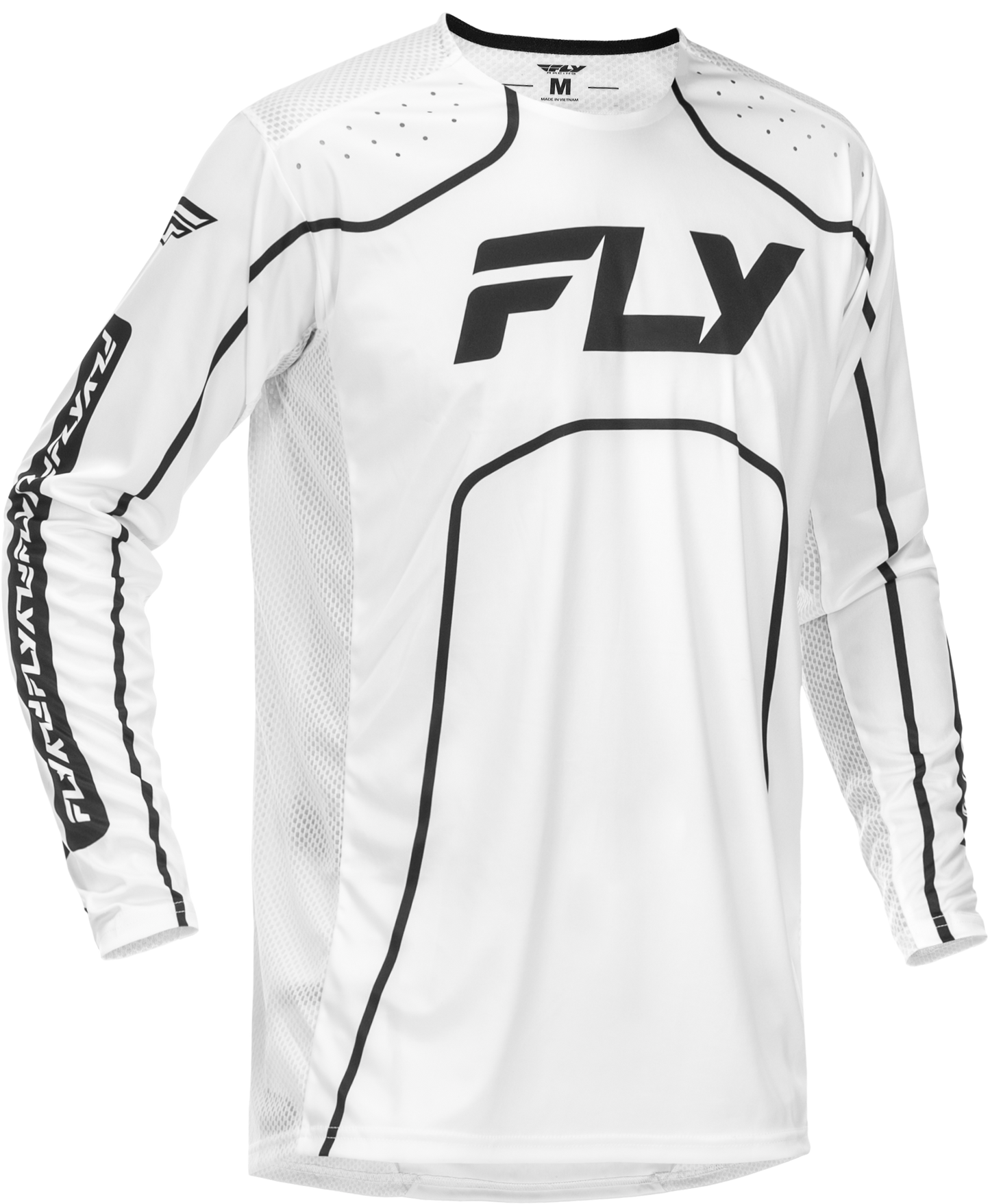 Youth Rayce Bicycle Jersey White/Black Yxl