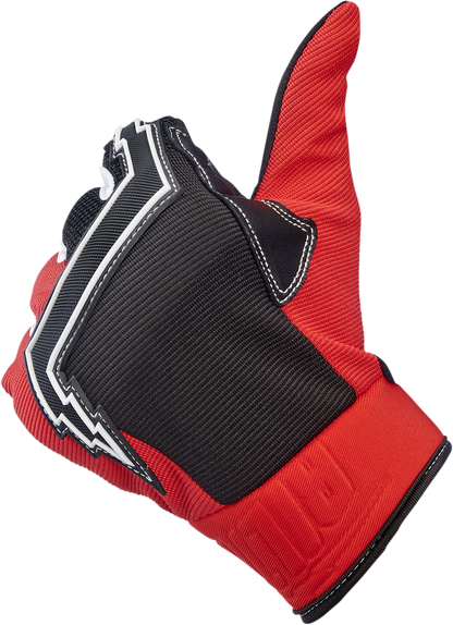 BILTWELL Baja Gloves - Red - 2XL 1508-0801-306
