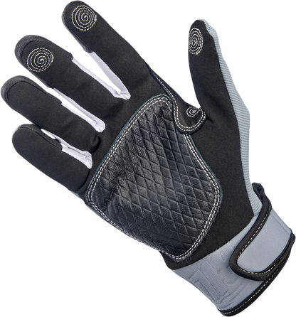 BILTWELL Baja Gloves - Gray - Large 1508-1101-304