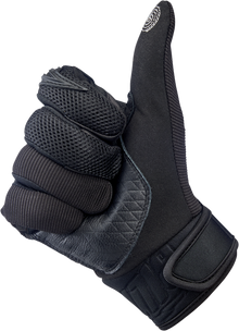 BILTWELL Baja Gloves - Black Out - Small 1508-0101-302