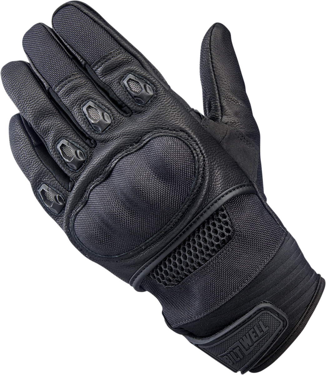 BILTWELL Bridgeport Gloves - Black Out - Large 1509-0101-304