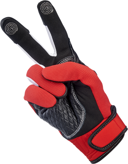 BILTWELL Baja Gloves - Red - XS 1508-0801-301