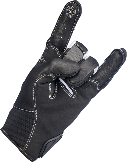 BILTWELL Bridgeport Gloves - Gray - Small 1509-1101-302
