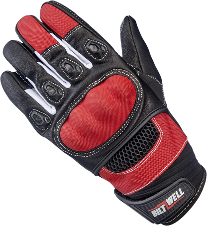 BILTWELL Bridgeport Gloves - Red - 2XL 1509-0801-306