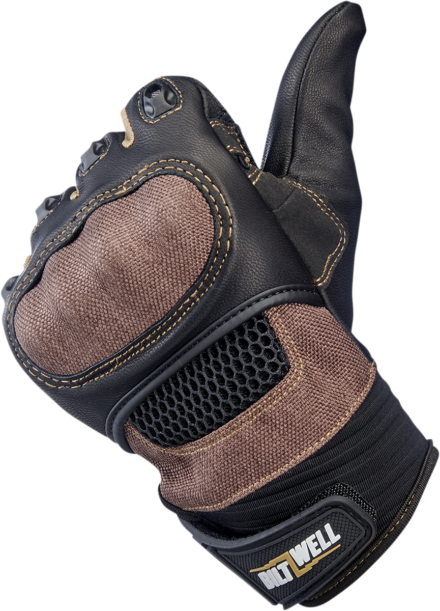 BILTWELL Bridgeport Gloves - Chocolate - XS 1509-0201-301