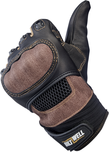 BILTWELL Bridgeport Gloves - Chocolate - Medium 1509-0201-303